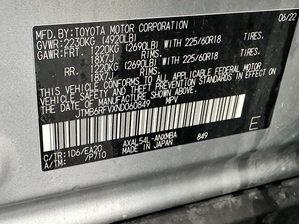 2022 Toyota RAV4 Hybrid XLE Premium