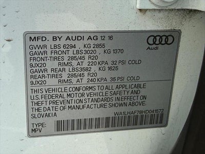 2017 Audi Q7 2.0T Premium Plus quattro