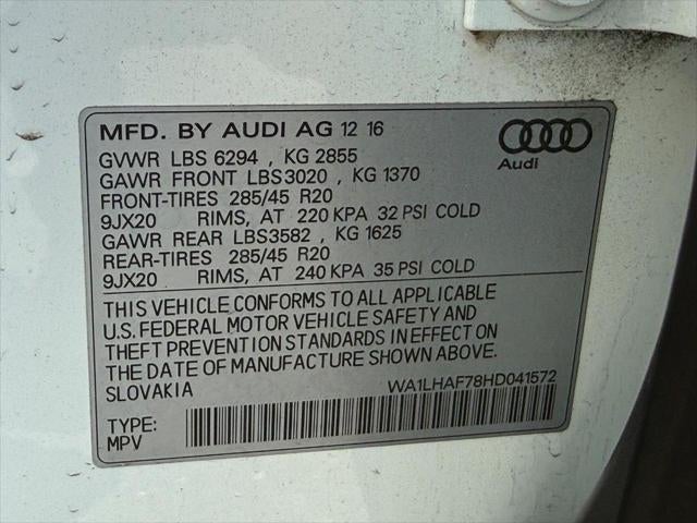 2017 Audi Q7 2.0T Premium Plus quattro