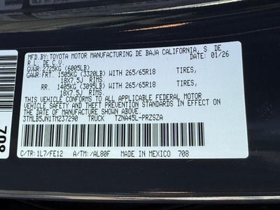 2026 Toyota Tacoma TRD Sport