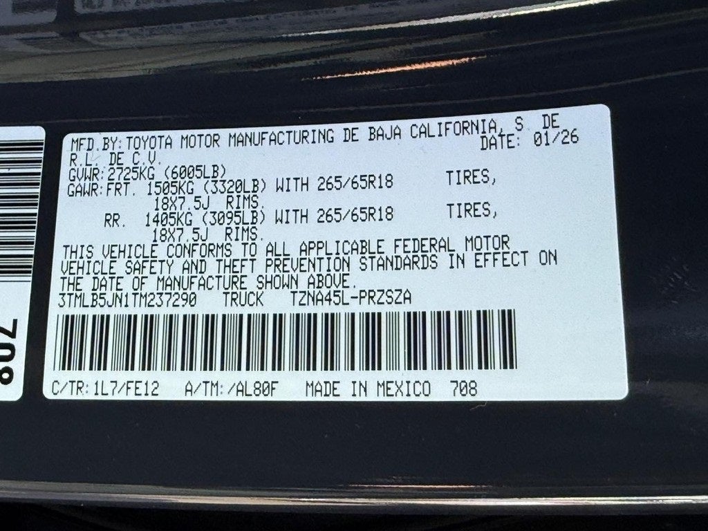 2026 Toyota Tacoma TRD Sport