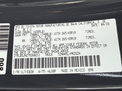 2026 Toyota Tacoma Limited
