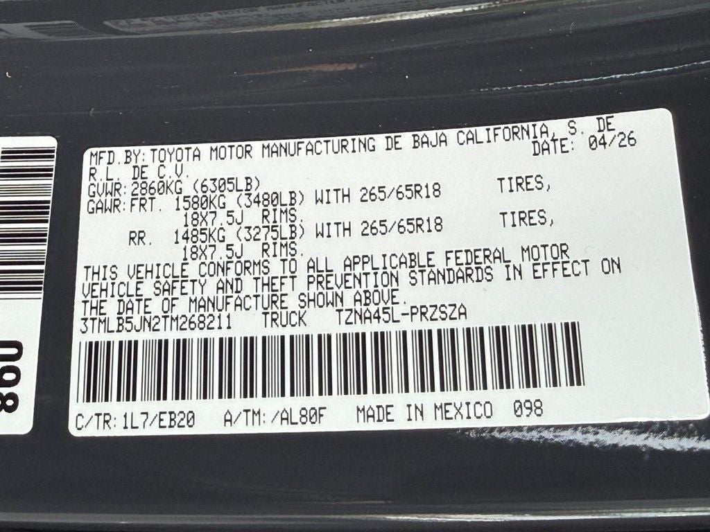 2026 Toyota Tacoma Limited
