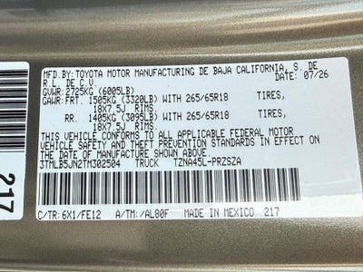 2026 Toyota Tacoma TRD Sport