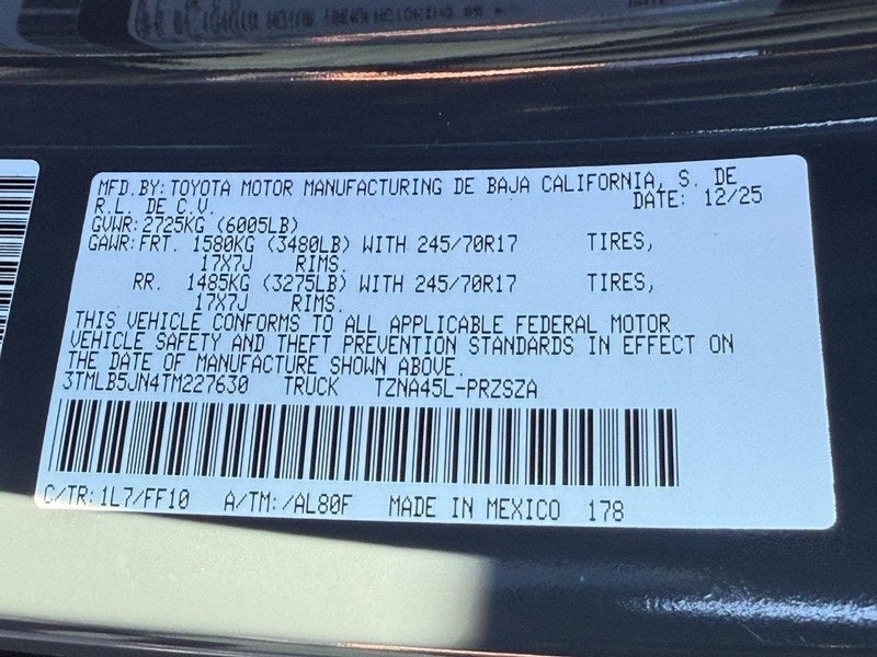 2026 Toyota Tacoma SR5