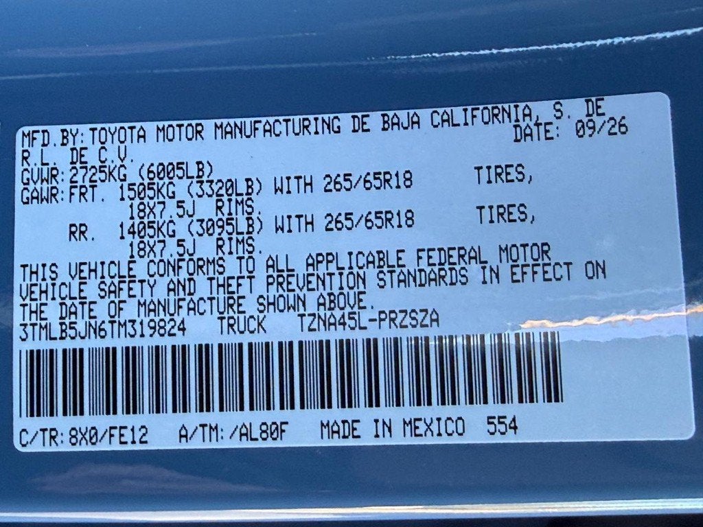 2026 Toyota Tacoma TRD Sport