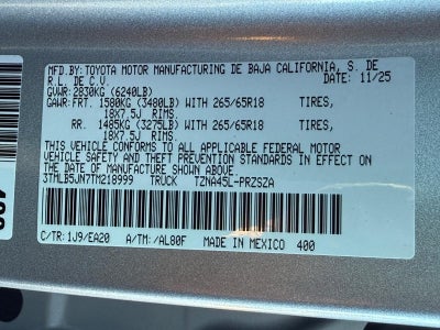 2026 Toyota Tacoma TRD Off-Road