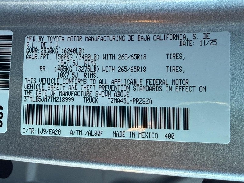 2026 Toyota Tacoma TRD Off-Road