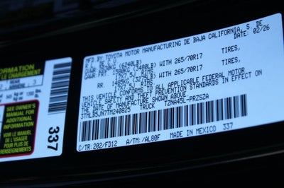 2026 Toyota Tacoma TRD Off-Road