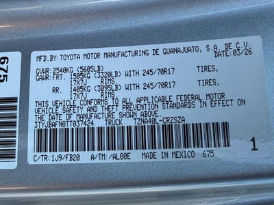 2026 Toyota Tacoma SR5