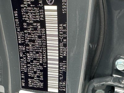 2026 Toyota Camry SE