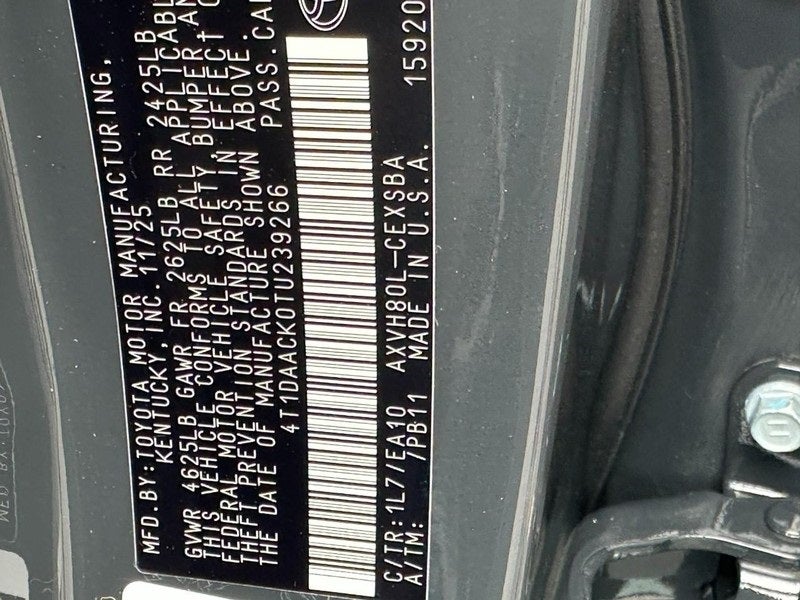 2026 Toyota Camry SE