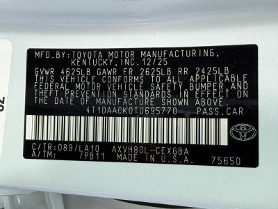 2026 Toyota Camry XLE