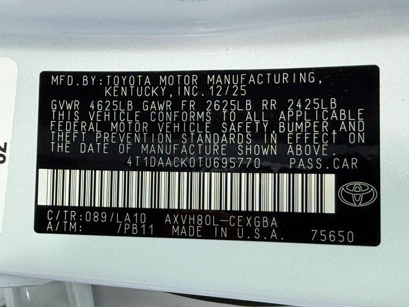 2026 Toyota Camry XLE