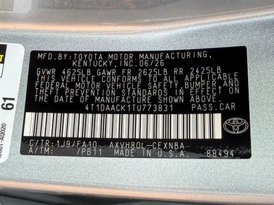 2026 Toyota Camry LE