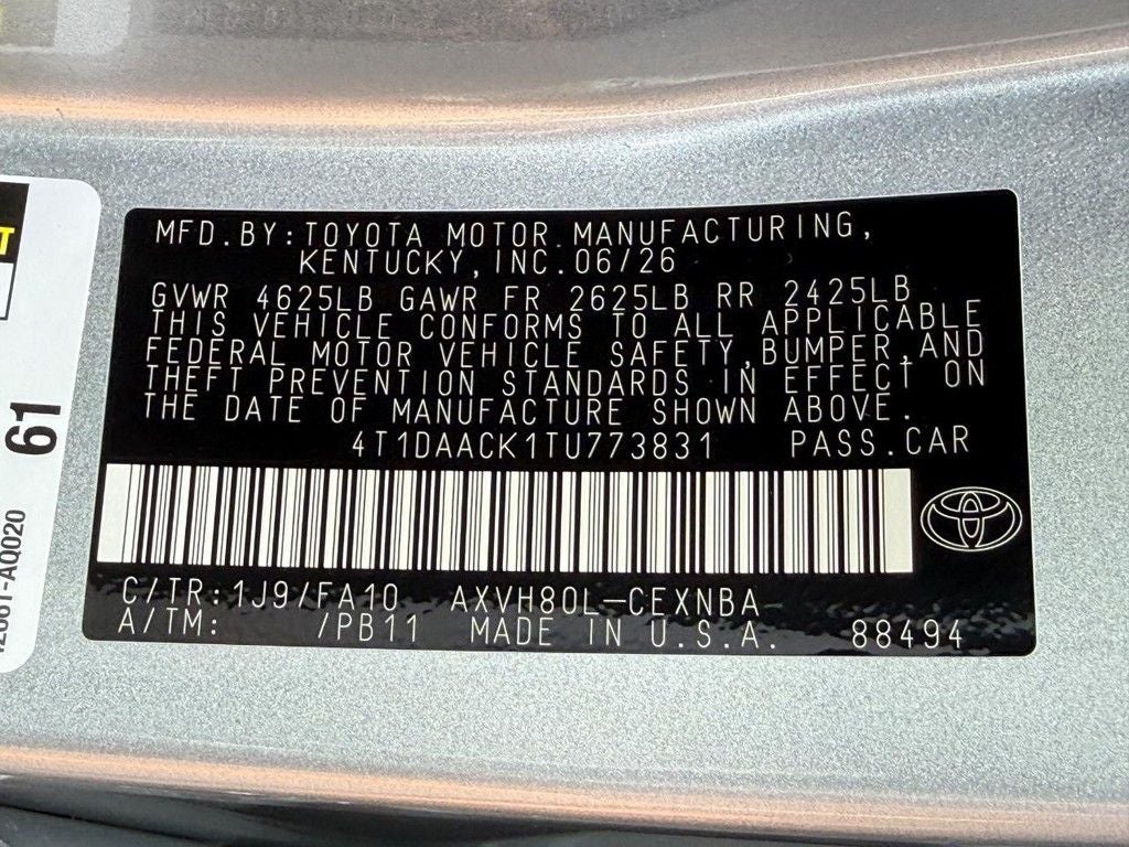 2026 Toyota Camry LE