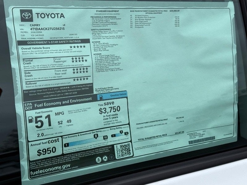 2026 Toyota Camry LE