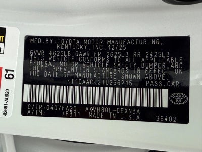 2026 Toyota Camry LE