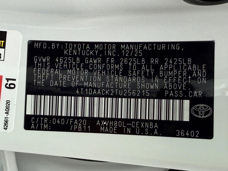 2026 Toyota Camry LE