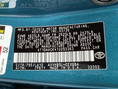 2026 Toyota Camry XLE