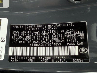 2026 Toyota Camry LE
