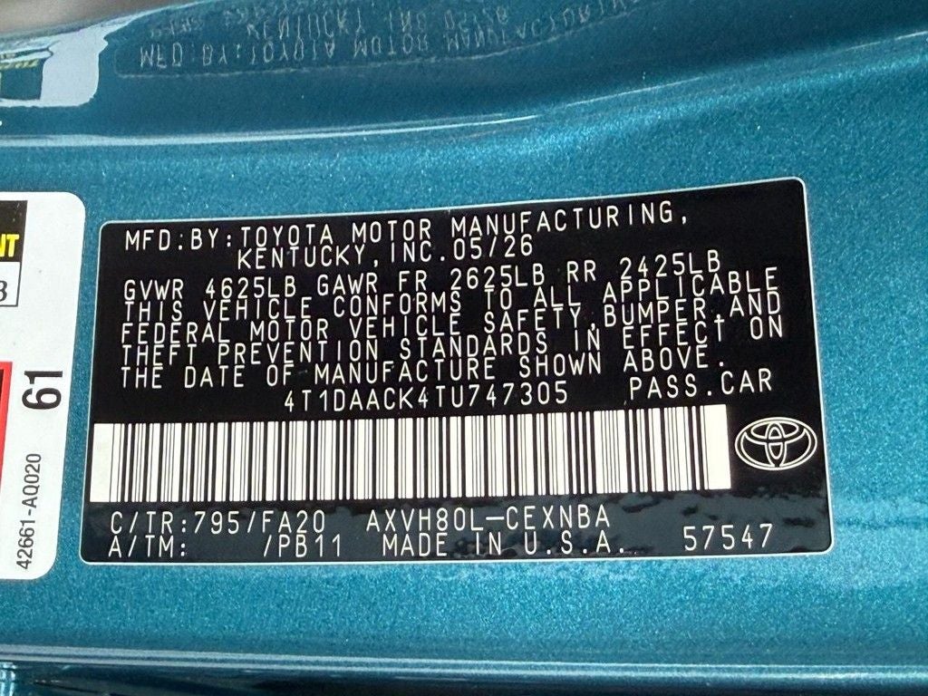 2026 Toyota Camry LE