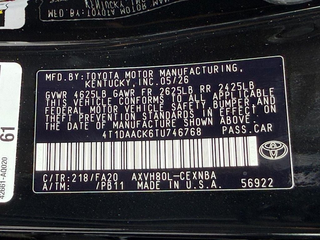 2026 Toyota Camry LE