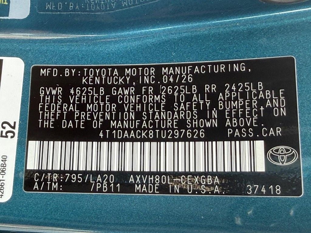 2026 Toyota Camry XLE