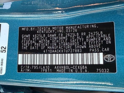 2026 Toyota Camry XLE
