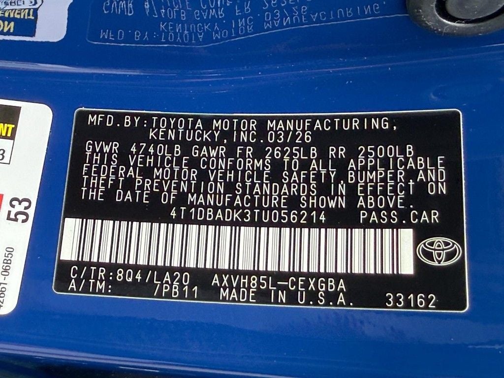 2026 Toyota Camry XLE AWD