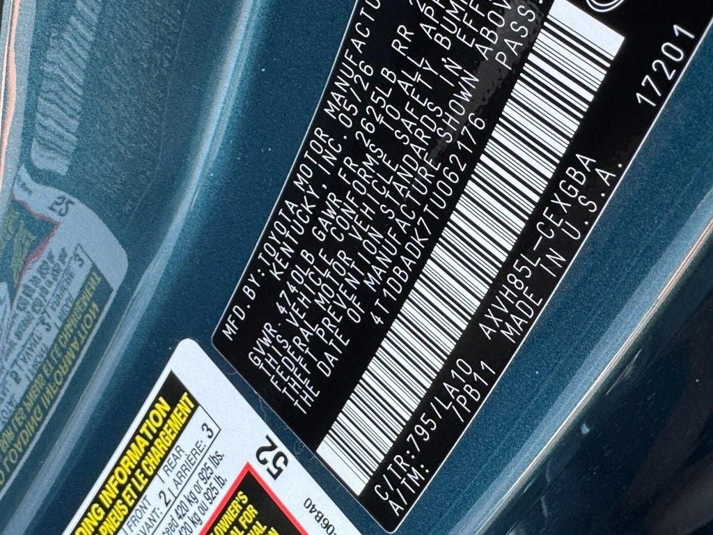 2026 Toyota Camry XLE AWD