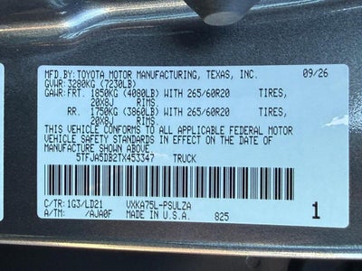 2026 Toyota Tundra Limited