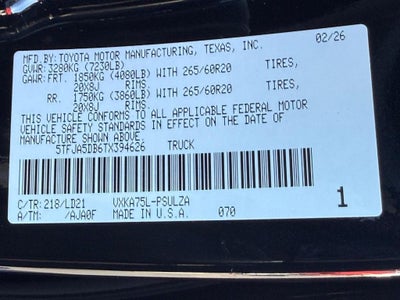 2026 Toyota Tundra Limited