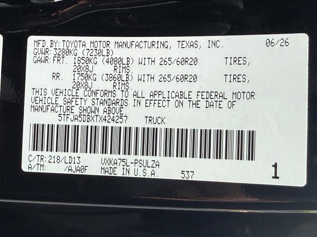 2026 Toyota Tundra Limited