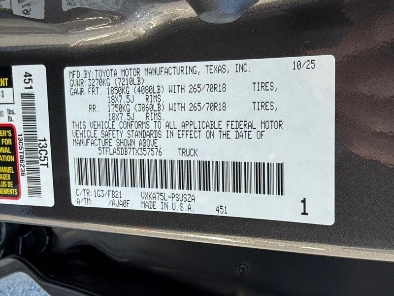 2026 Toyota Tundra SR5