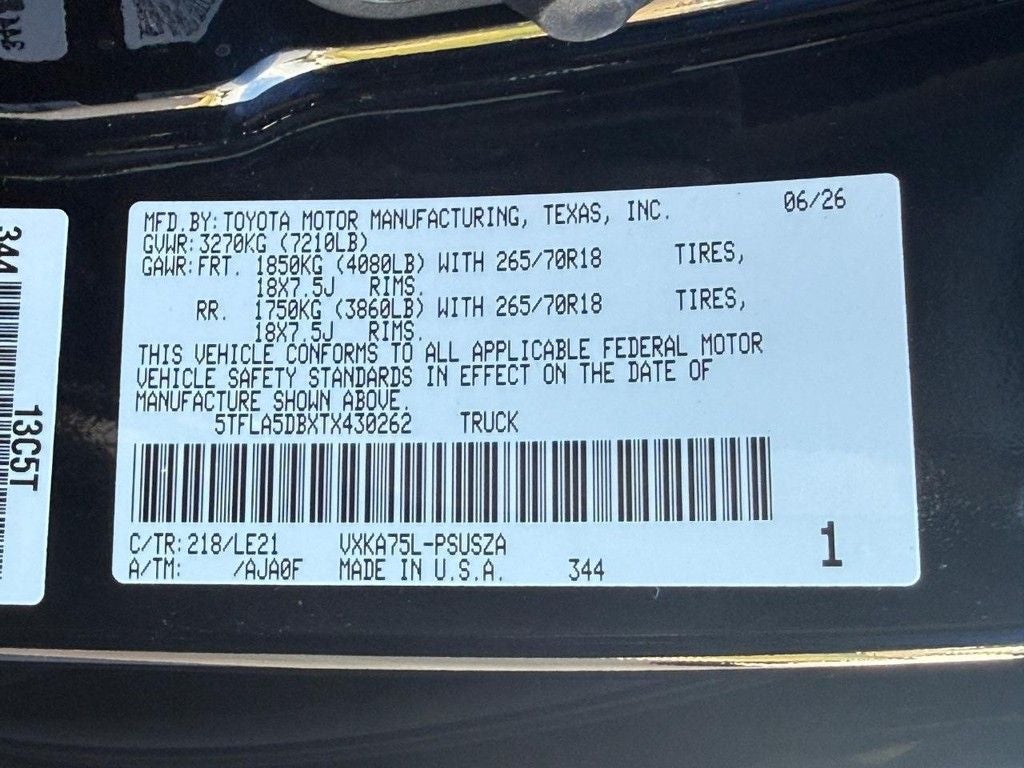 2026 Toyota Tundra SR5