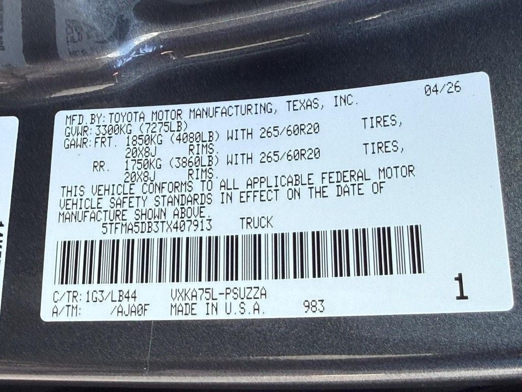 2026 Toyota Tundra 1794 Edition