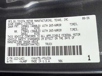 2026 Toyota Tundra Platinum
