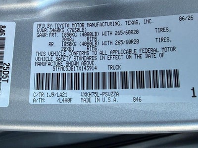 2026 Toyota Tundra i-FORCE MAX Tundra Platinum