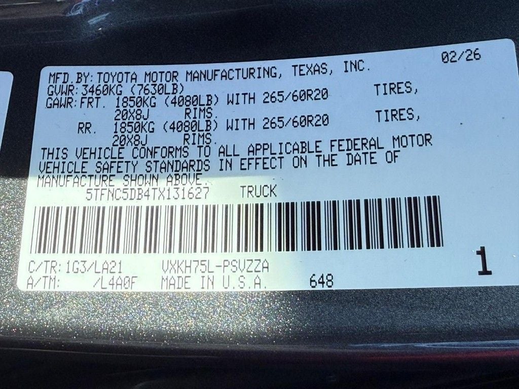2026 Toyota Tundra i-FORCE MAX Tundra Platinum