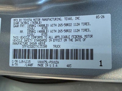 2026 Toyota Tundra i-FORCE MAX Tundra Capstone