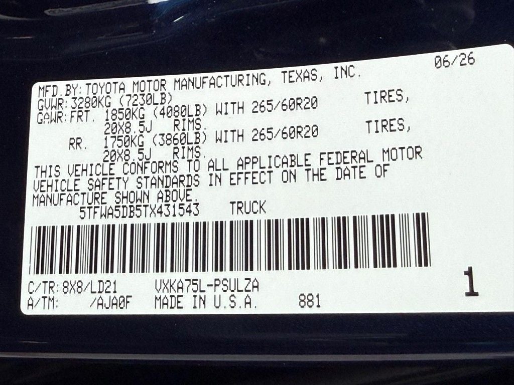 2026 Toyota Tundra Limited