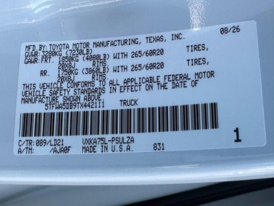 2026 Toyota Tundra Limited