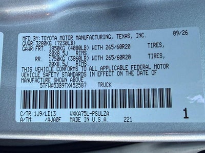 2026 Toyota Tundra Limited
