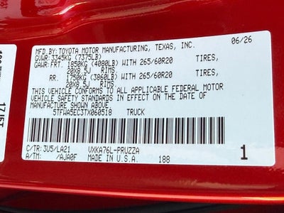 2026 Toyota Tundra Platinum