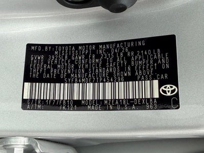 2026 Toyota Corolla LE
