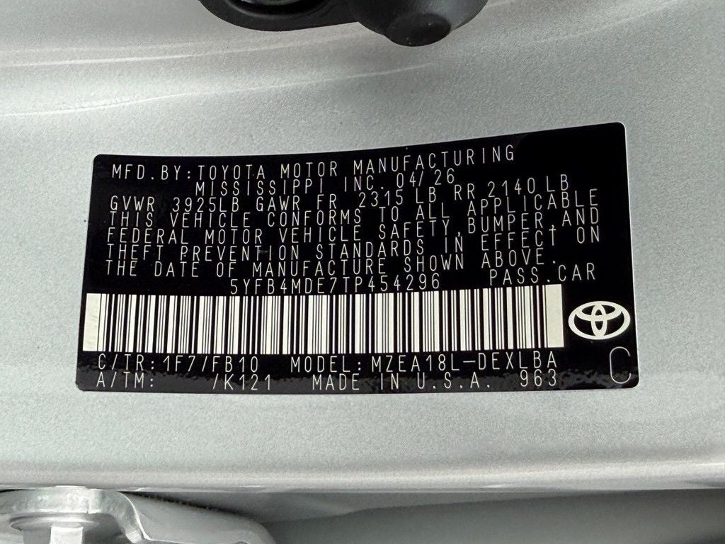2026 Toyota Corolla LE