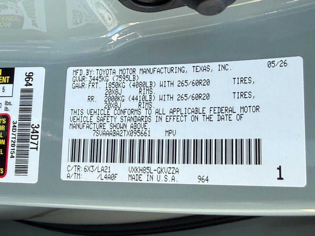 2026 Toyota Sequoia Platinum