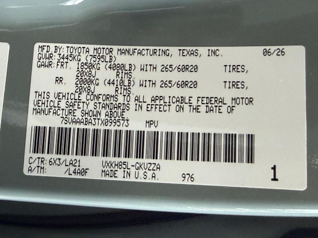 2026 Toyota Sequoia Platinum