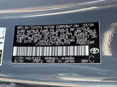 2026 Toyota Prius Plug-in Hybrid XSE Premium
